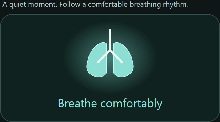 Cropped visual breathing prompt from Mirage